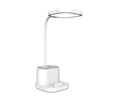 LED Dimmelhető töltő asztali lámpa tartóval és power bankkal LED/5W/5V 2400mAh
