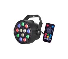 LED Disco reflektor LED/12W/230V többszínű + távirányító