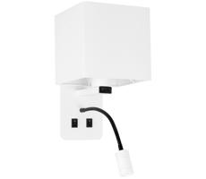 LED Fali lámpa MAGNUM 1xE27/40W/230V + LED/3W fehér