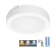 LED Fürdőszobai mennyezeti lámpa érzékelővel NAIROS LED/12W/230V IP65 fehér + távirányító