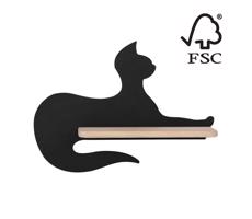 LED Gyerek fali lámpa polccal BLACK CAT LED/5W/230V