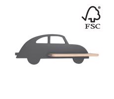 LED Gyerek fali lámpa polccal CAR LED/5W/230V szürke/fa