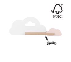 LED Gyerek fali lámpa polccal  CLOUD LED/5W/230V fehér/rózsaszín