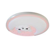 LED Gyerek mennyezeti lámpa MOONCAT LED/34W/230V rózsaszín