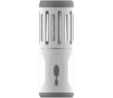 LED Hordozható újratölthető lámpa rovarcsapdával LED/6W/1800 mAh IPX4 fehér/szürke