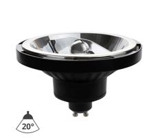 LED Izzó AR111 GU10/10W/230V 4000K 20° fekete