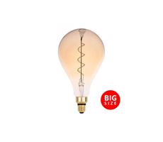 LED Izzó FILAMENT SPIRAL VINTAGE A165 E27/4W/230V 2000K