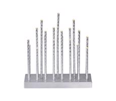LED Karácsonyi gyertyatartó 19xLED/3xAA szürke