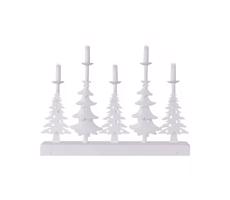LED Karácsonyi gyertyatartó LED/2xAA fehér