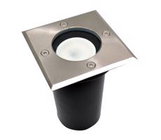 LED Kültéri behajtó lámpa 1xGU10/6W/230V IP44 matt króm