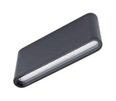 LED Kültéri fali lámpa FLOW 2xLED/6W/230V IP54 fekete
