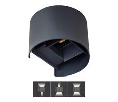 LED Kültéri fali lámpa REKA LED/7W/230V IP54 antracit