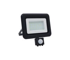 LED Kültéri reflektor érzékelővel LED/50W/230V 4000K IP44 fekete