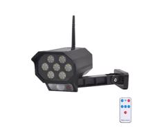 LED Makett biztonsági kamera érzékelővel LED/5W/5,5V IP65 + + távirányító