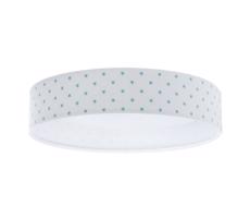 LED Mennyezeti lámpa GALAXY KIDS LED/24W/230V csillagok fehér/türkiz