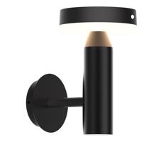 LED Napelemes érzékelős fali lámpa GWINEA LED/4,5W/3,7V IP44 fekete