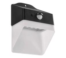 LED Napelemes érzékelős fali lámpa LUMI LED/3,7W IP65 fekete