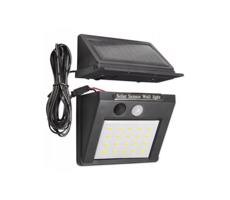 LED Napelemes fali lámpa érzékelővel és külső panellel LED/0,55W/3,7V IP65