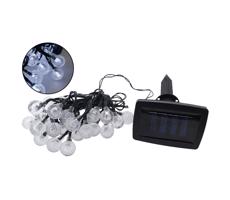 LED Napelemes kültéri lánc 30xLED/1,2V 6,5 m IP44