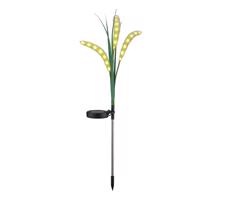 LED Napelemes lámpa FLORA LED/1,2V 3000K 600 mAh IP44 fekete