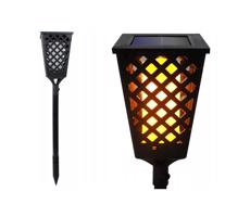 LED Napelemes lámpa LED/0,6W/5,5V IP65 107 cm fekete