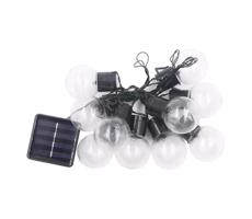 LED Napelemes lánc 10xLED/0,12W/1,2V 1xAA IP44 6000K