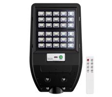 LED Napelemes utcai lámpa VIA 50W/5000 mAh 3,2V 6000K IP65 + távirányító