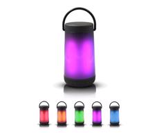 LED RGB Asztali lámpa Bluetooth hangszóróval 5W/3,7V
