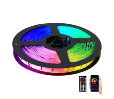 LED RGB Dimmelhető szalag LED/14W/230V 10 m + távirányítás
