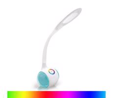 LED RGB Dimmelhető újratölthető asztali lámpa LED/5W/5V 2400 mAh