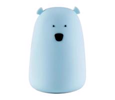 LED RGB Gyermek érintős kicsi lámpa BEAR LED/0,8W/5V kék