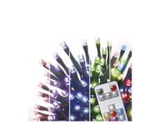 LED RGB Karácsonyi kültéri lánc 120xLED/72 mód 15m IP44 + távirányító