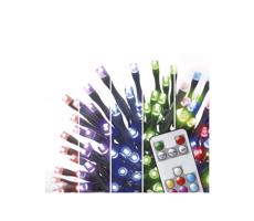 LED RGB Karácsonyi kültéri lánc 96xLED/72 mód 13m IP44 + távirányító