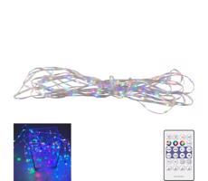 LED RGB karácsonyi lánc LED/10W/5V 10 m USB + távirányítás