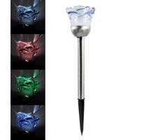 LED RGB Napelemes lámpa ROSE LED/1,2V IP44