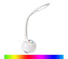 LED RGB Szabályozható asztali lámpa LED/7W/230V fehér