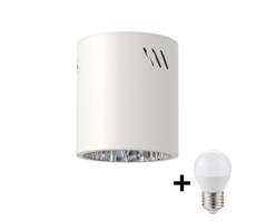 LED Spotlámpa GEORGE 1xE27/6W/230V átm. 11 cm fehér