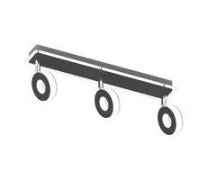 LED Spotlámpa SOLE 3xLED/5W/230V