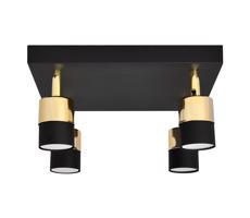 LED Spotlámpa TUBSSON 4xGU10/4,8W/230V fekete/arany
