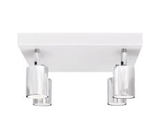 LED Spotlámpa TUNE 4xGU10/4,8W/230V matt króm/fehér