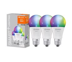Ledvance KÉSZLET 3x LED RGBW Dimmelhető izzó SMART+ E27/9W/230V 2700K