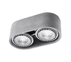 Mennyezeti lámpa BASIC AR111 2xGU10/40W/230V beton