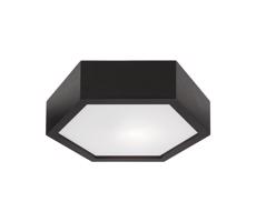 Mennyezeti lámpa HEX 1xE27/60W/230V á. 32 cm fenyő fekete