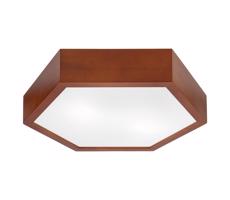 Mennyezeti lámpa HEX 2xE27/60W/230V á. 43 cm fenyő barna