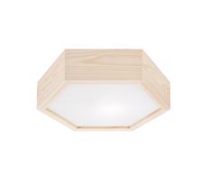 Mennyezeti lámpa HEX NATURAL 1xE27/60W/230V á. 32 cm fenyő