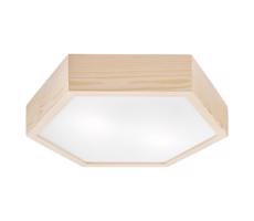 Mennyezeti lámpa HEX NATURAL 2xE27/60W/230V á. 43 cm fenyő