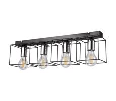 Mennyezeti lámpa MIKA 4xE27/60W/230V 61 cm fekete/króm