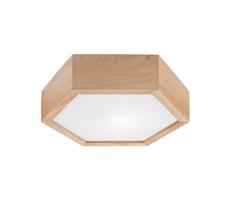 Mennyezeti lámpa OAK HEX 1xE27/60W/230V á. 32 cm tölgy