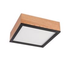 Mennyezeti lámpa OAK SQUARE 2xE27/15W/230V 31x31 cm tölgy/fekete