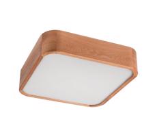 Mennyezeti lámpa OAK SQUARE 2xE27/15W/230V 35x35 cm tölgy